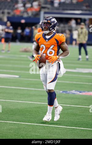 Denver Broncos nose tackle Mike Purcell (98) takes part in drills during an  NFL football training camp Friday, Aug. 6, 2021, at the team's headquarters  in Englewood, Colo. (AP Photo/David Zalubowski Stock