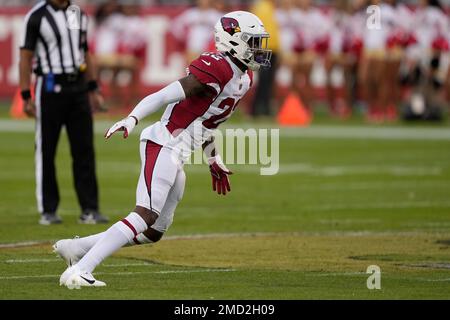 Arizona Cardinals safety Deionte Thompson (22) in action during an NFL  football game against the New York Jets, Sunday, Oct. 11, 2020, in East  Rutherford, N.J. (AP Photo/Adam Hunger Stock Photo - Alamy