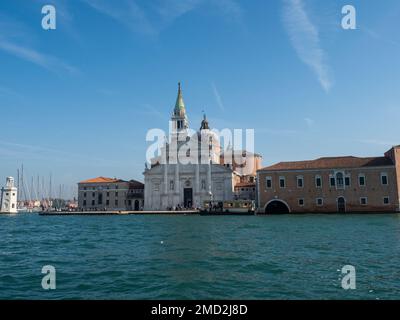 October 31, 2022 - Venice, Italy: View of San Giorgio Maggiore in Venice. Tourism concept. Stock Photo