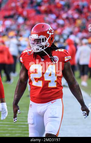 Kansas City Chiefs linebacker Melvin Ingram during the first half of the  NFL AFC Championship football game against the Cincinnati Bengals, Sunday,  Jan. 30, 2022 in Kansas City, Mo.. (AP Photos/Reed Hoffmann