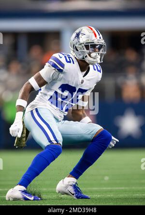 Dallas Cowboys cornerback Nahshon Wright (25) is seen after an NFL football  game against the Chicago Bears, Sunday, Oct. 30, 2022, in Arlington, Texas.  Dallas won 49-29. (AP Photo/Brandon Wade Stock Photo - Alamy