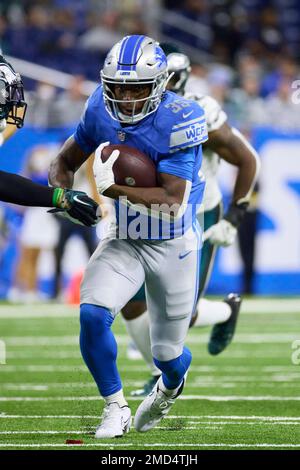 Photo: Detroit Lions Godwin Igwebuike Rushes for Touchdown - PIT2021111416  