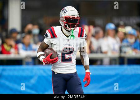 Foxborough, United States. 02nd Jan, 2022. New England Patriots cornerback  Jalen Mills (2) breaks up a pass intended for Jacksonville Jaguars wide  receiver Lavish Shenault (10) in the third quarter at Gillette