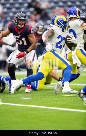 Los Angeles Rams running back Darrell Henderson Jr., center, scores a  rushing touchdown during the second half of an NFL football game against  the Arizona Cardinals Sunday, Nov. 13, 2022, in Inglewood