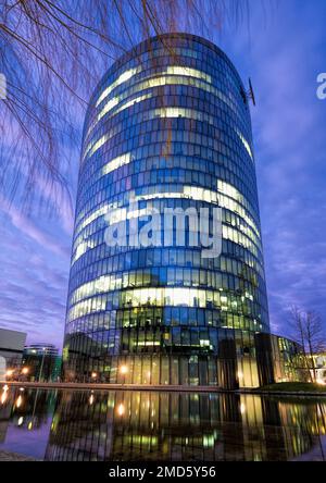 Vienna, Austria, Dec. 2019: A view of OMV HQ building which Austrian oil and gas company Stock Photo