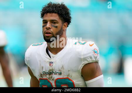 Miami Dolphins safety Brandon Jones (29) walks the sideline during a NFL  football game at EverBank Stadium, Saturday, August 26, 2023 in  Jacksonville, Fla. (AP Photo/Alex Menendez Stock Photo - Alamy