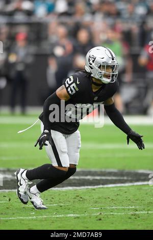 Las Vegas Raiders' Trevon Moehrig makes a catch before an NFL wild-card  playoff football game between the Cincinnati Bengals and the Las Vegas  Raiders, Saturday, Jan. 15, 2022, in Cincinnati. (AP Photo/AJ