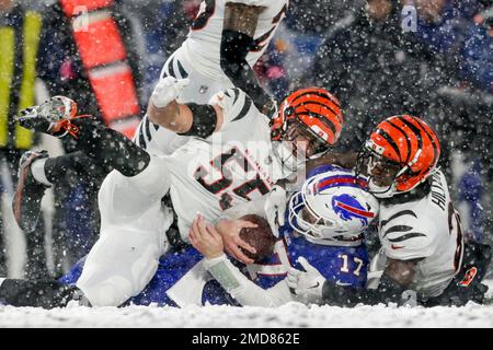 Cincinnati Bengals linebacker Logan Wilson (55) runs for the play during an  NFL football game against the Kansas City Chiefs, Sunday, Jan. 2, 2022, in  Cincinnati. (AP Photo/Emilee Chinn Stock Photo - Alamy