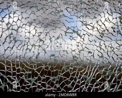 Many pieces of Deflated and shattered glass over black. Useful as background  Stock Photo - Alamy