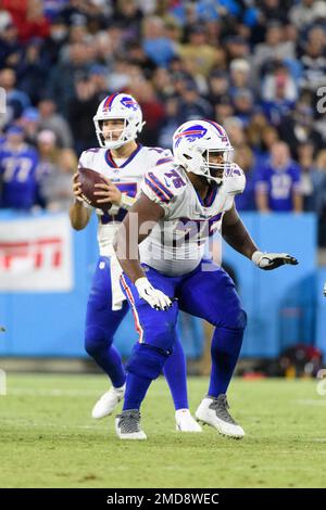 Buffalo Bills offensive tackle Daryl Williams (75) plays against