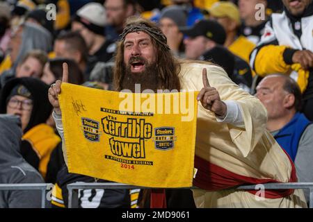 Pittsburgh Steelers fans dresses as Mr. and Mrs Santa Claus during the St.  Louis Rams game at Heinz Field in Pittsburgh, Pennsylvania on December 24,  2011. The Steelers defeated the Rams 27-0