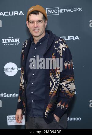 Park City, USA. 22nd Jan, 2023. Timothy Simons arriving to the “Shortcomings” premiere during the 2023 Sundance Film Festival held at the Eccles Center Theatre on January 22, 2023 in Park City, Utah. © JPA/AFF-USA.com Credit: AFF/Alamy Live News Stock Photo