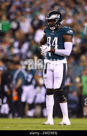 Philadelphia Eagles defensive end Josh Sweat in action during the