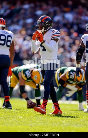 Cincinnati Bengals cornerback Eli Apple (20) lines up against the Chicago  Bears during an NFL football game Sunday, Sept. 19, 2021, in Chicago. The  Bears won 20-17. (Jeff Haynes/AP Images for Panini