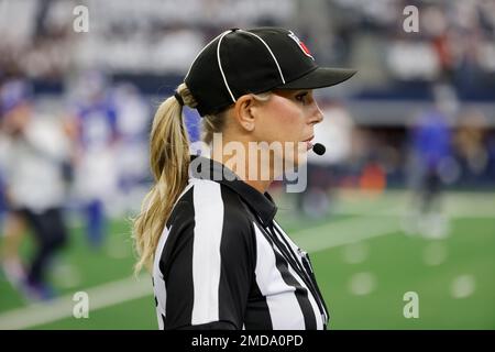 NFL Down Judge Sarah Thomas officiates during an NFL Football game