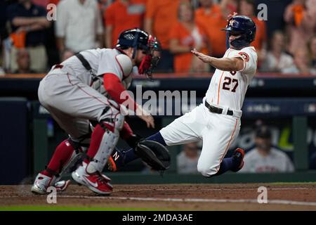 Houston Astros catcher Jose Alvarez (96) throws down to second