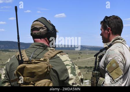 A U.S. Air Force Combat Rescue Officer from the 66th Expeditionary ...