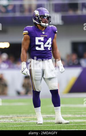 Minnesota Vikings middle linebacker Eric Kendricks (54) and safety Harrison  Smith (22) walk off the field after the Vikings were defeated by the San  Francisco 49ers in an NFL football game in