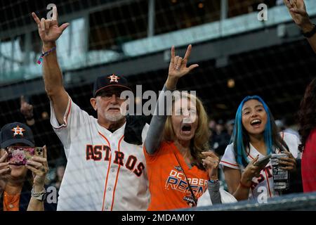 Houston Astros fans celebrate after winning the World Series against the  Los Angeles Dodgers during a game seven watch party at Minute Maid Park in  Houston, Texas, U.S. November 1, 2017. REUTERS/ …