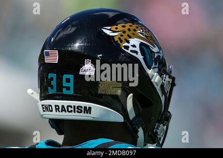 A Tennessee Titans helmet displays a9 helmet sticker this season to honor  the late QB Steve McNair before the Hall of Fame game against the Buffalo  Bills at the Pro Football Hall