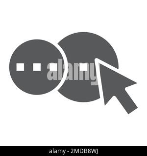 Shape builder tool glyph icon, tools and design, selectsign, vector graphics, a solid pattern on a white background, eps 10. Stock Vector