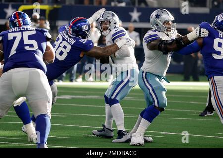 New York Giants defensive tackle Austin Johnson (98) walks on the