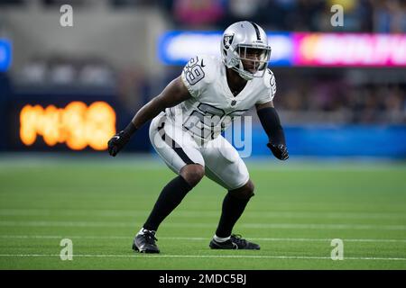 Las Vegas Raiders cornerback Casey Hayward (29) runs during an NFL football  game against the Los Angeles Chargers Monday, Oct. 4, 2021, in Inglewood,  Calif. (AP Photo/Kyusung Gong Stock Photo - Alamy