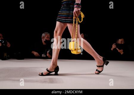 A model wears a creation for the Chanel Spring-Summer 2022 ready-to-wear  fashion show presented Tuesday, Oct. 5, 2021, in Paris. (AP Photo/Francois  Mori Stock Photo - Alamy