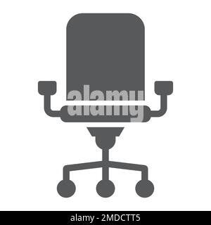 Office chair line icon, office and work, chair sign, vector graphics, a linear pattern on a white background, eps 10. Stock Vector