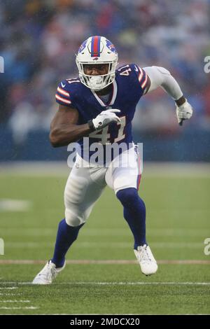 Buffalo Bills fullback Reggie Gilliam (41) runs for a touchdown during the  first half of an NFL football game against the Tennessee Titans Monday,  Sept. 19, 2022, in Orchard Park, N.Y. (AP