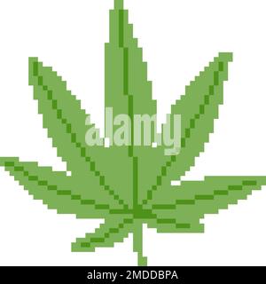 Hemp leaf.Vector illustration that is easy to edit. Stock Vector