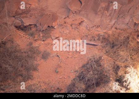 Navajo National Monument preserves ancient cliff dwelling structures of the ancient Pueblo people in northern Arizona, USA. Stock Photo