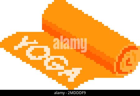 Yoga mat.Vector illustration that is easy to edit. Stock Vector