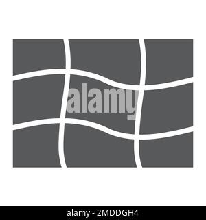 Mesh tool glyph icon, tools and design, instrument sign, vector graphics, a solid pattern on a white background, eps 10. Stock Vector