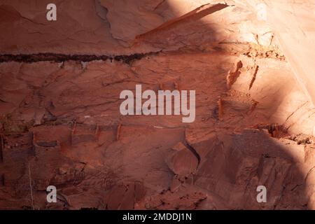 Navajo National Monument preserves ancient cliff dwelling structures of the ancient Pueblo people in northern Arizona, USA. Stock Photo