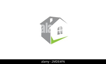 Creative House real estate check logo vector symbol illustration Stock Vector