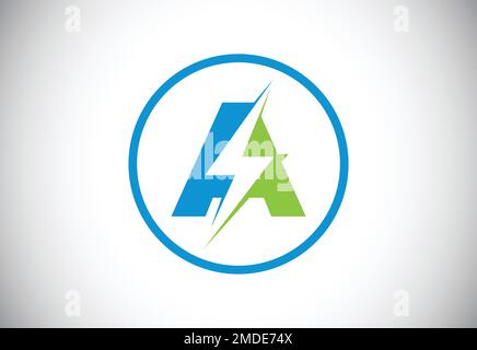 Creative Letter Storm Bolt Text Symbol Logo Vector Design Illustration ...