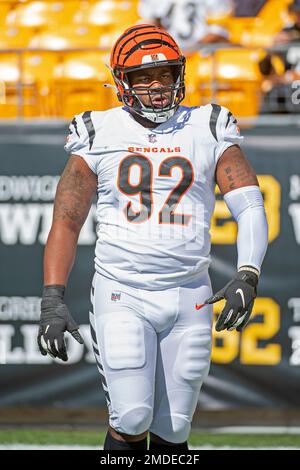 Cincinnati Bengals defensive tackle BJ Hill (92) during an NFL football game  against the New Orleans Saints, Sunday, Oct. 16, 2022, in New Orleans. (AP  Photo/Tyler Kaufman Stock Photo - Alamy