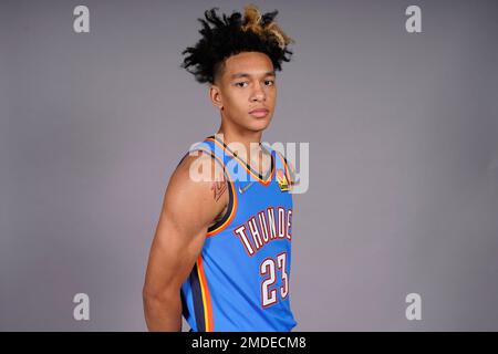 Tre Mann of Oklahoma City Thunder poses for a portrait on July 31