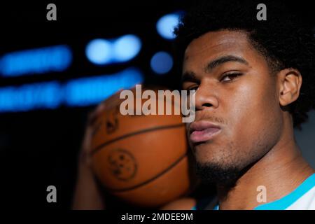 Vernon Carey Jr. #22 of the Charlotte Hornets poses for a portrait