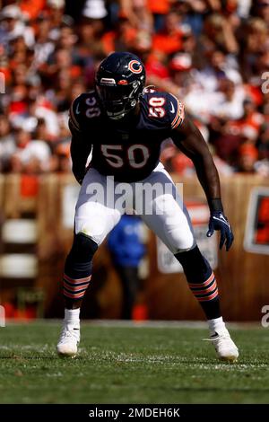 Chicago Bears linebacker Jeremiah Attaochu (50) moves after the