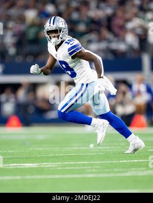 Dallas Cowboys free safety Damontae Kazee (18) during an NFL football game  against the Washington Football Team, Sunday, Dec. 12, 2021, in Landover,  Md. (AP Photo/Julio Cortez Stock Photo - Alamy