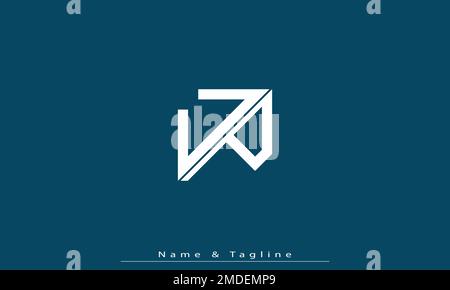 Alphabet letters Initials Monogram logo UP , PU Stock Vector