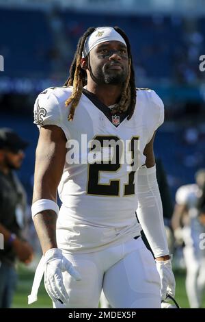 New Orleans Saints cornerback Bradley Roby (21) in action during an NFL  football game against the Seattle Seahawks, Sunday, Oct. 9, 2022, in New  Orleans. (AP Photo/Tyler Kaufman Stock Photo - Alamy