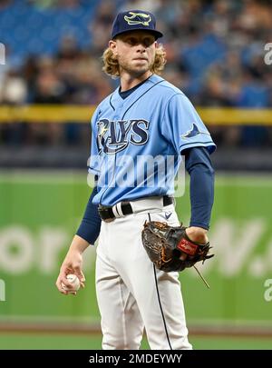 Port Charlotte, FL USA: Tampa Bay Rays starting pitcher Shane