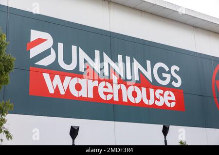 Bunnings warehouse, DIY and home improvements store in Chatswood Sydney, Bunnings is an australian national chain retailer. Stock Photo
