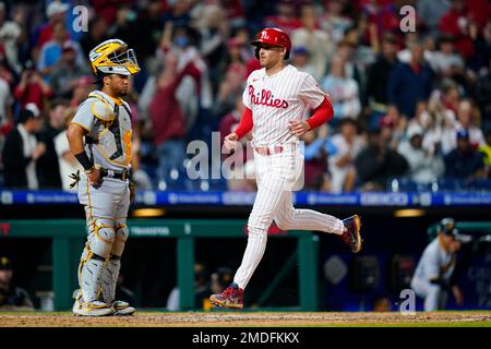 Photo: Philadelphia Phillies Brad Miller Makes Stop - SLP2021042809 