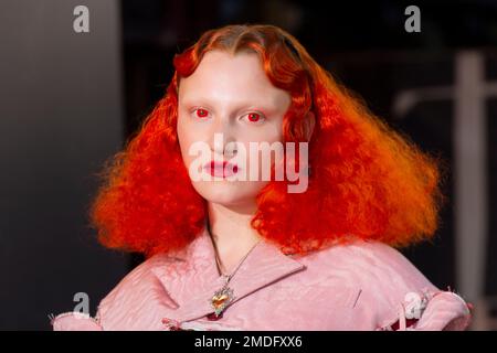 Tallulah Haddon poses for photographers at the premiere of the film
