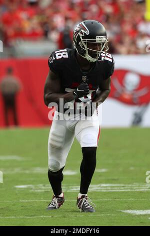 Atlanta Falcons wide receiver Calvin Ridley (18) catches a touchdown ...