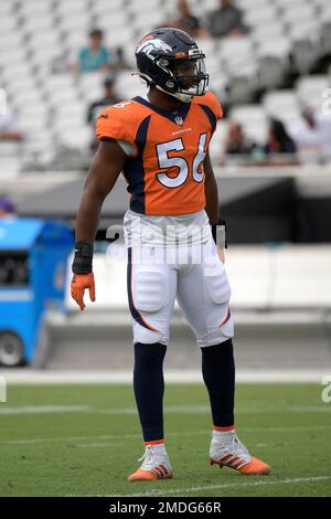 Denver Broncos linebacker Baron Browning (56) defends during an NFL  football game against the Dallas Cowboys, Sunday, Nov. 7, 2021, in  Arlington, Texas. Denver won 30-16. (AP Photo/Brandon Wade Stock Photo -  Alamy